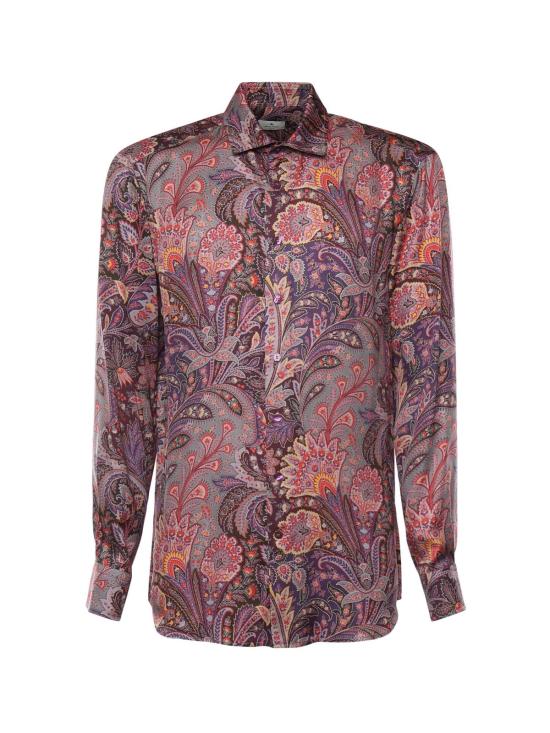  에트로 긴팔 셔츠 프린트 비스코스 셔츠