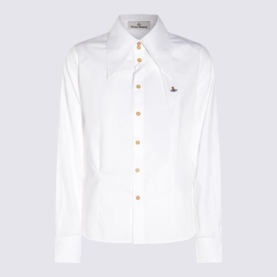  비비안웨스트우드 셔츠 비비안 웨스트우드 코튼 셔츠 화이트