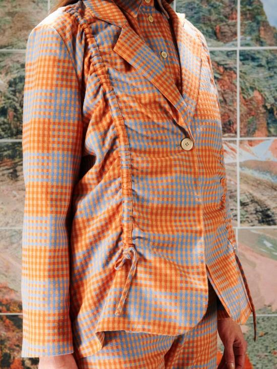  헨릭 빕스코브 수트 자켓 Henrik Vibskov 백팩 블레이저 Zuzu 체크 - HENRIK VIBSKOV