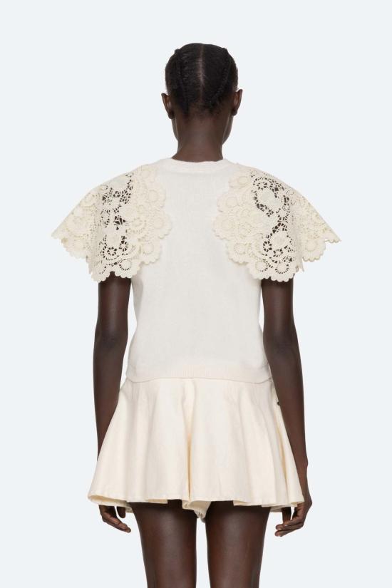  씨뉴욕 스웨터 씨 니 소피아  크림 - SEA NY