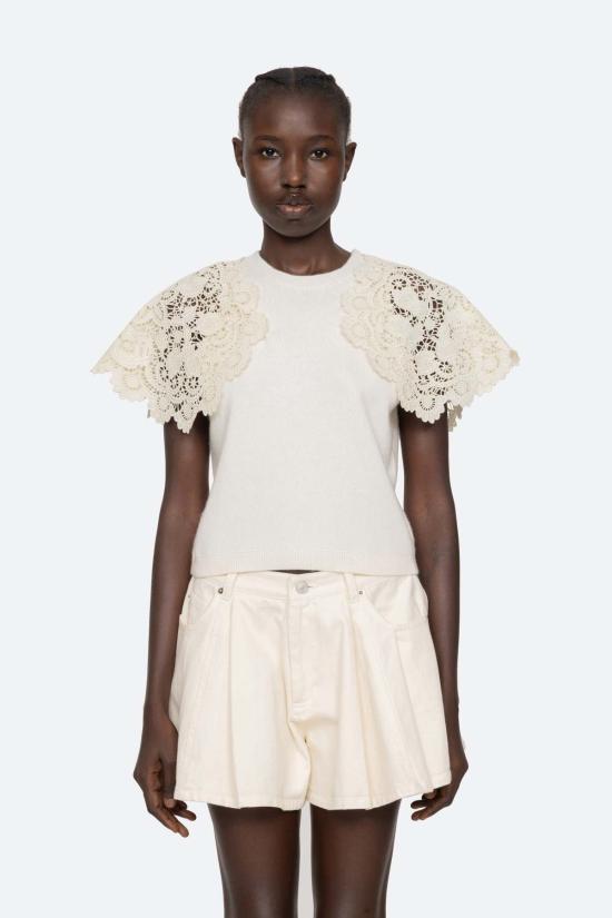  씨뉴욕 스웨터 씨 니 소피아  크림