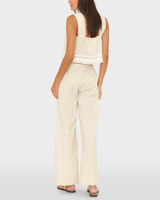  시레나 스트레이트 팬츠 피펜 팬츠 윈즈 린넨 - XIRENA