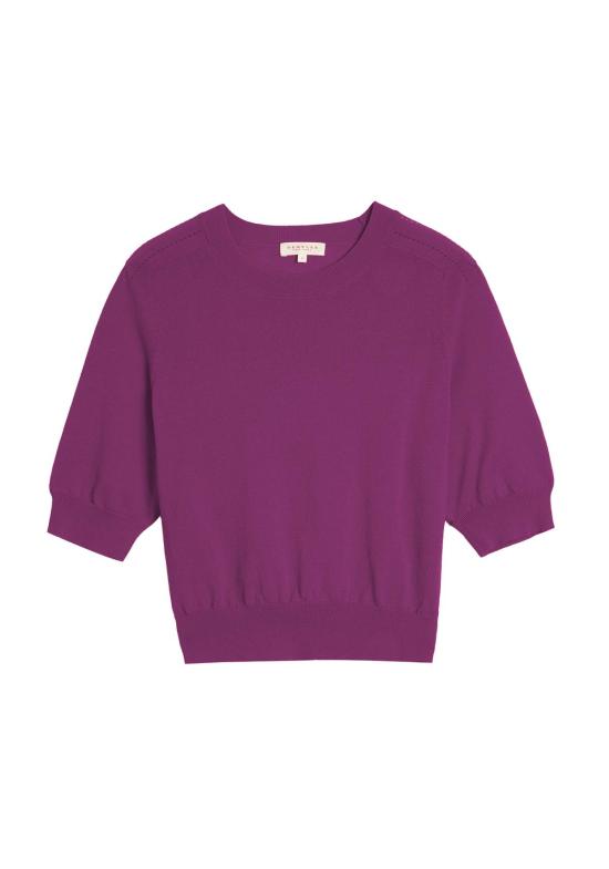  데미리 뉴욕 반팔 티셔츠 데밀리 그레타 파인 코튼 스트레치 탑 - DEMYLEE