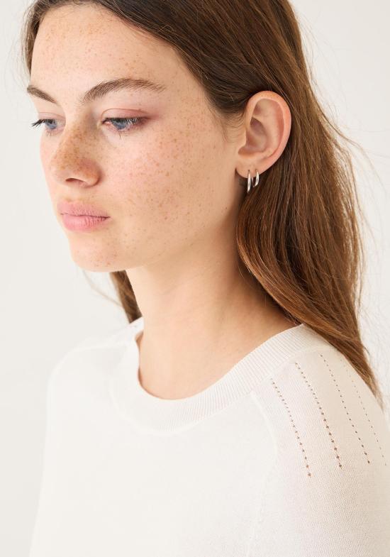  데미리 뉴욕 반팔 티셔츠 데밀리 그레타 파인 코튼 스트레치 탑 - DEMYLEE