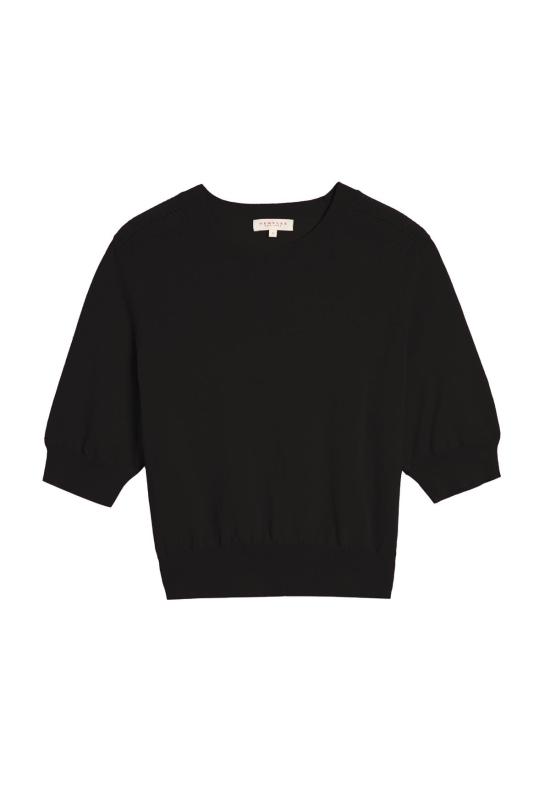  데미리 뉴욕 반팔 티셔츠 데밀리 그레타 파인 코튼 스트레치 탑 - DEMYLEE