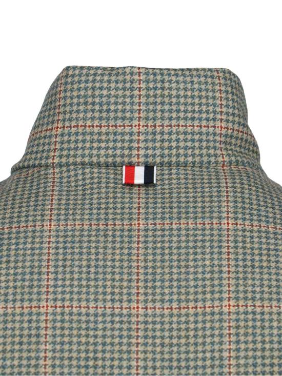  톰브라운 패딩 톰 브라운 리버서블 다운 재킷 그린 - THOM BROWNE