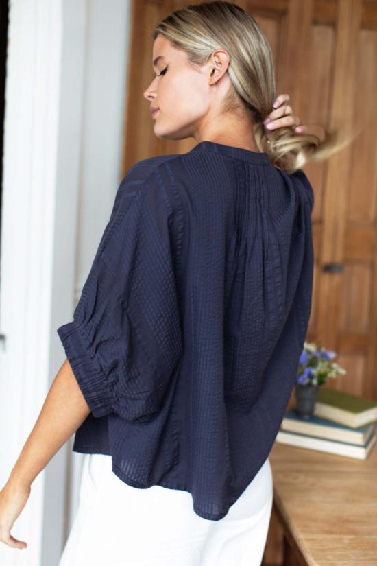  에머슨 프라이 블라우스 만다린 칼라  탑 - EMERSON FRY