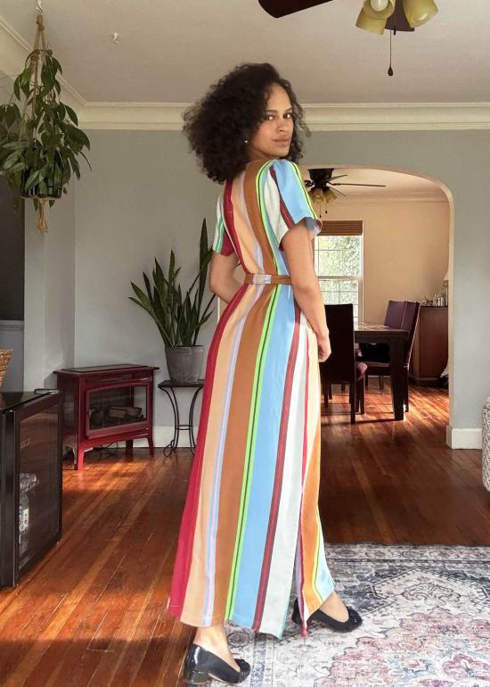  에이스 앤 지그 롱 원피스 브루클린 드레스 메사 - ACE & JIG