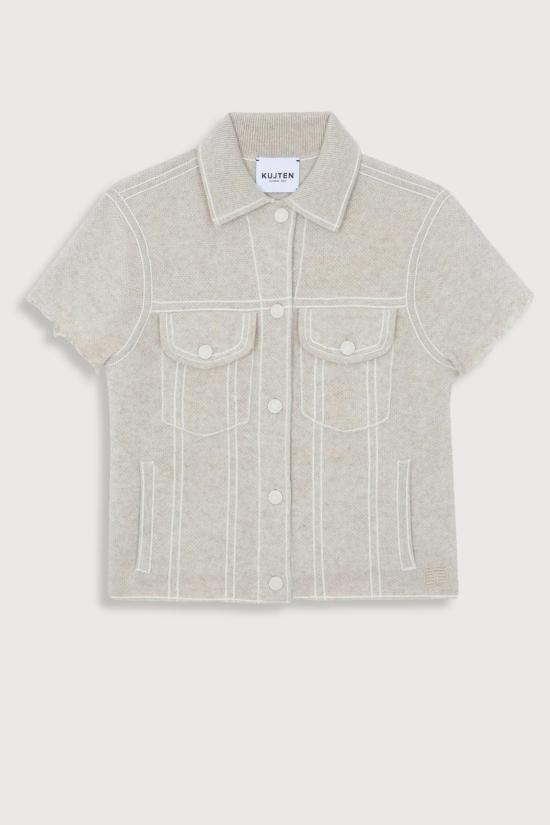  쿠즈텡 자켓 Kujten Jessinda 반소매 재킷 Avoine