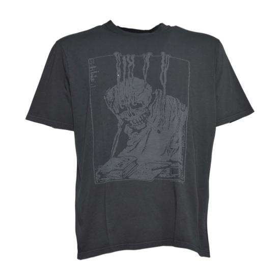 26SS 아워레가시 박스 티셔츠 앵그리 팬 메일 프린트 M2266BA GREY Anthracite