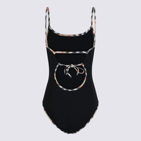  버버리 원피스 수영복 커버업 블랙 - BURBERRY