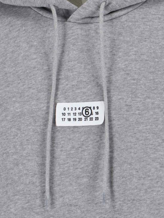  마르지엘라 긴팔 티셔츠 메종  뉴메릭 후디 그레이 - MAISON MARGIELA