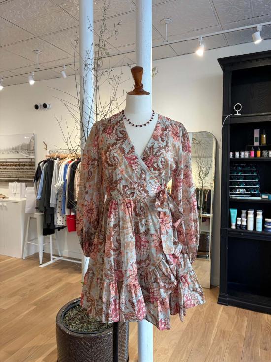  짐머만 숏 원피스 지머만 데이라이트 미니 랩 프릴 드레스 - ZIMMERMANN