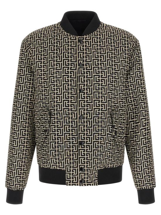  발망 봄버 자켓 모노그램 리버서블 봄버 재킷 블랙