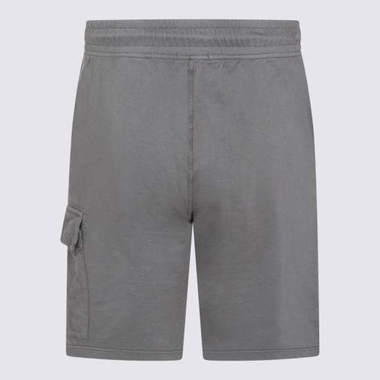  씨피 컴퍼니 숏팬츠 C.P. 컴퍼니 회색 면 반바지 - C.P. COMPANY