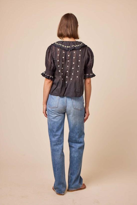  도엔 블라우스 헤티 탑 블랙 - DOEN