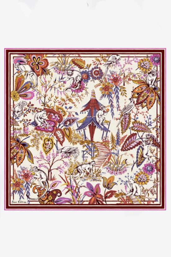  이누이투시 머플러/스카프 이누이투쉬 스퀘어 70 파고드 스카프 오프 화이트