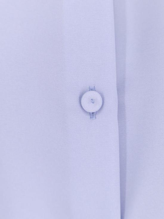  막스마라 셔츠 막스 마라 맥스볼리에라 스트레치 실크 셔츠 클리어 블루 - MAX MARA