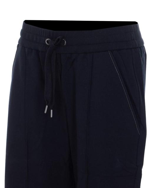  브루넬로 쿠치넬리 스트레이트 팬츠 트랙 블랙 - BRUNELLO CUCINELLI