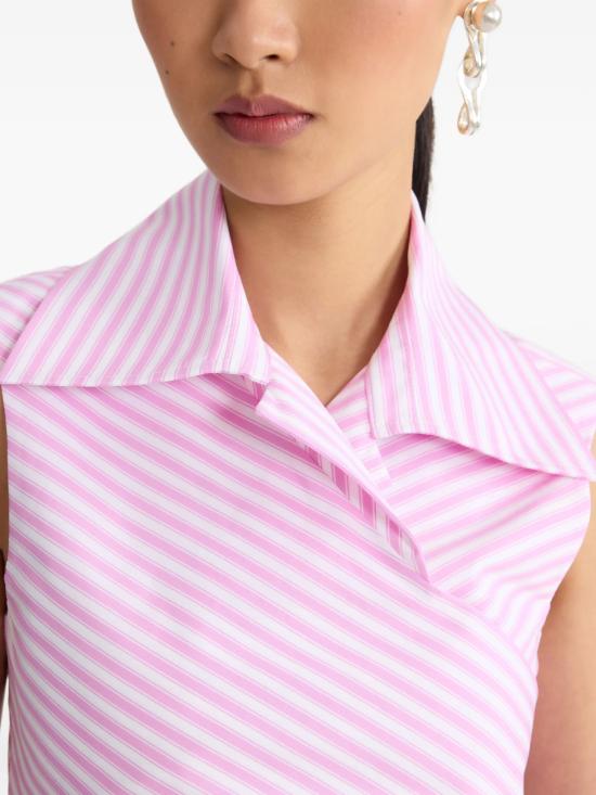 26SS 파투 민소매 티셔츠 TO167 02485968 Fuchsia - PATOU