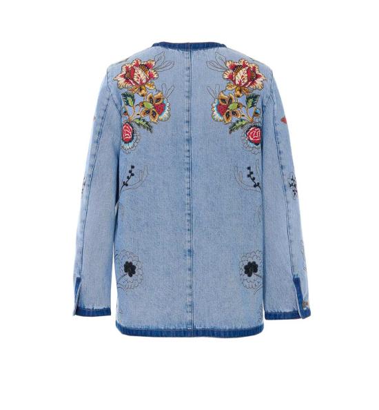  발렌티노 가라바니 데님 자켓 데님 자수 재킷 블루 - VALENTINO GARAVANI