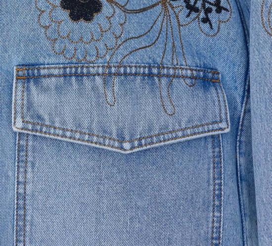  발렌티노 가라바니 데님 자켓 데님 자수 재킷 블루 - VALENTINO GARAVANI