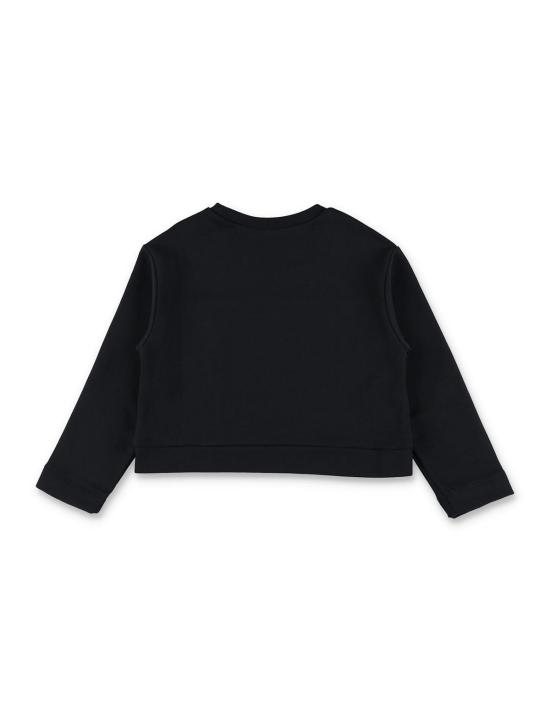  [키즈] 마르니 풀오버 키즈 코튼 로고 스웨트셔츠 블랙 - MARNI