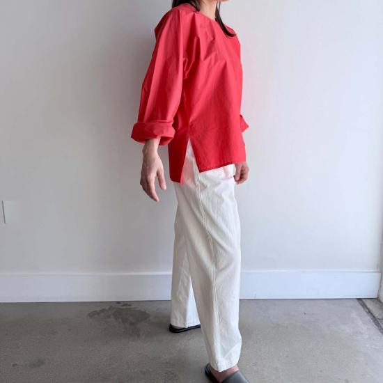  소피 드후레 긴팔 티셔츠 소피 드후어 바젤 탑 레드 - SOFIE D'HOORE