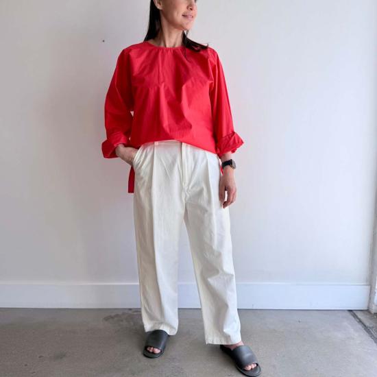  소피 드후레 긴팔 티셔츠 소피 드후어 바젤 탑 레드 - SOFIE D'HOORE