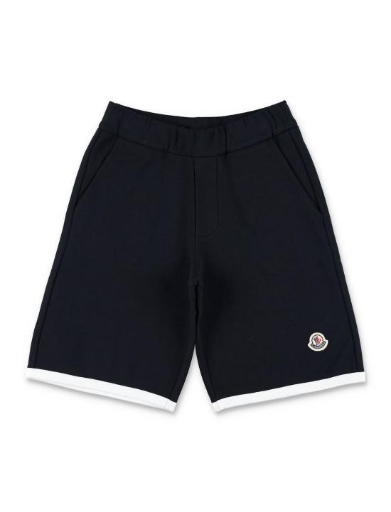  [키즈] 몽클레어 쇼츠/버뮤다 키즈 코튼 저지 반바지 네이비