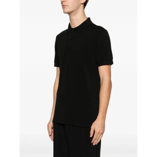  톰포드 스웨터 Tom Ford Piqué 폴로 셔츠 블랙 - TOMFORD