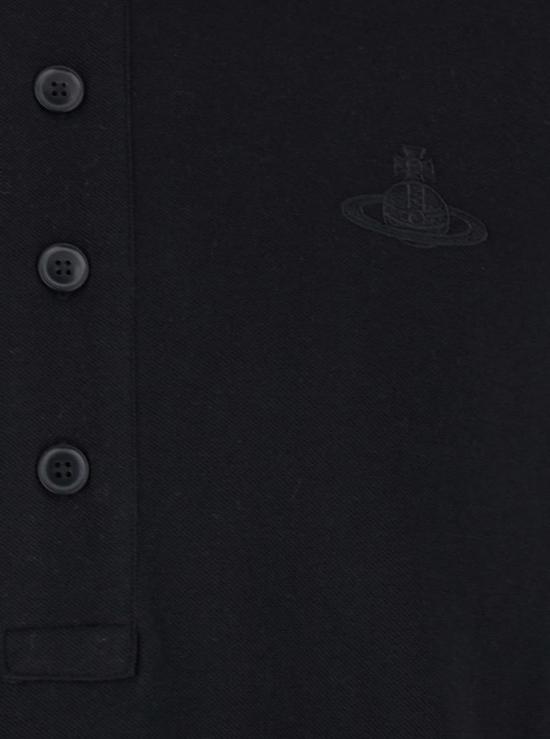  비비안웨스트우드 폴로 티셔츠 비비안 웨스트우드 블랙 긴팔 폴로 셔츠 - VIVIENNE WESTWOOD