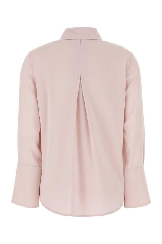  막스마라 셔츠 막스 마라 올리에라 스트레치 실크 셔츠 로사 - MAX MARA