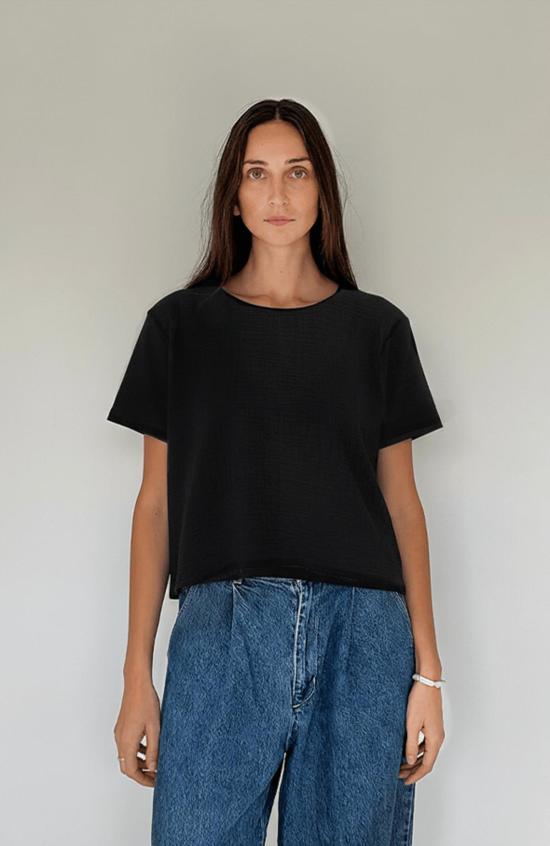  Honest Cotton 반팔 티셔츠 어니스트 코튼 퍼펙트 티셔츠 블랙