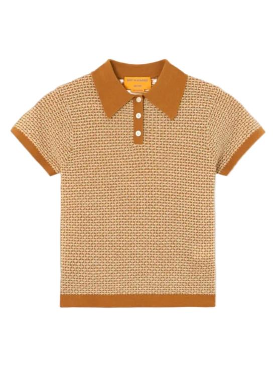  게스트 인 레지던스 스웨터 피케 슈렁큰 폴로  스웨이드 콤보