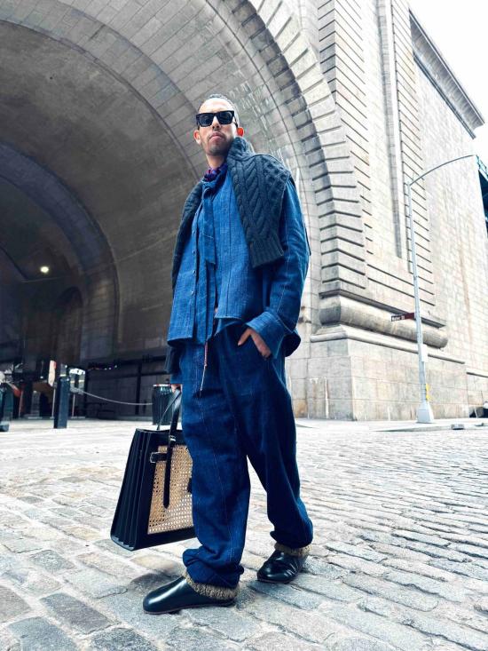  예세이트 데님 팬츠 예사엣 부르키나 팬츠 빈티지 인디고