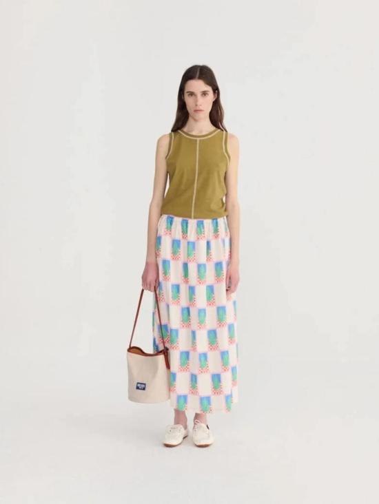  [키즈] 보보쇼즈 스커트 키즈 보보 초스 심플 페어 패턴 에바제  멀티컬러 - BOBO CHOSES