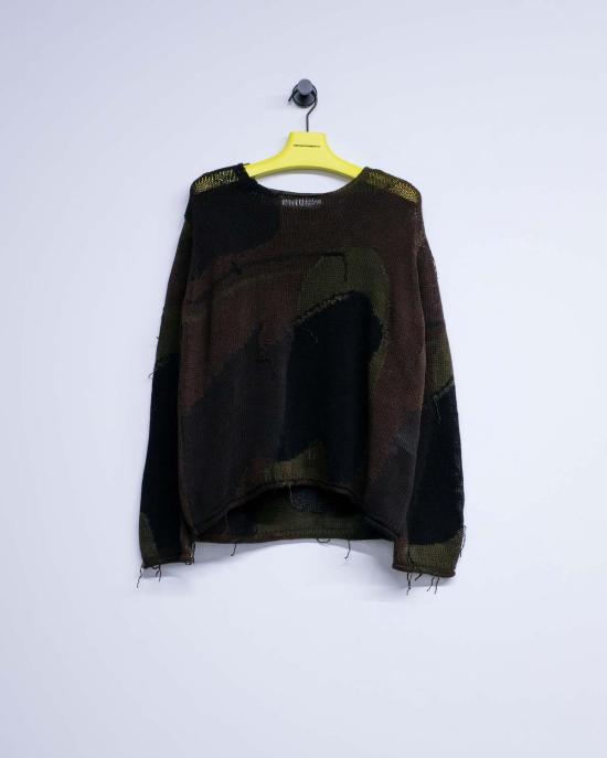  아워레가시 스웨터 아워 레거시 리지드 카모 코튼 라피아 팝오버