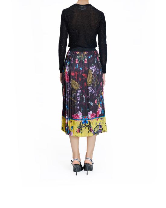 25FW 베르사체 숏 스커트 79HAE8P5 NS721U39 Black - VERSACE