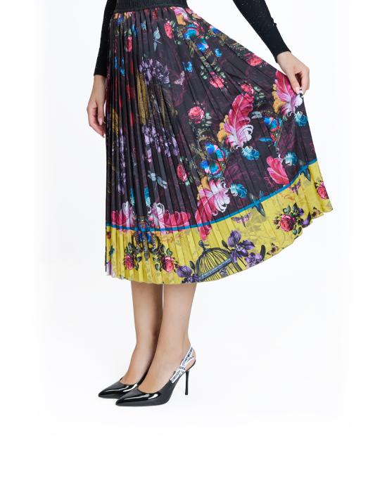 25FW 베르사체 숏 스커트 79HAE8P5 NS721U39 Black - VERSACE