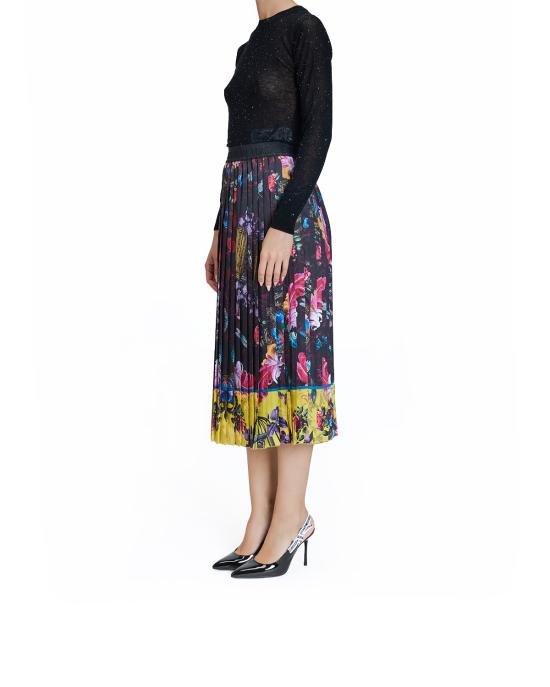 25FW 베르사체 숏 스커트 79HAE8P5 NS721U39 Black - VERSACE