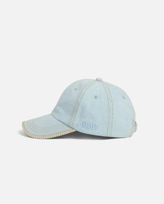  크로스트 모자 데님 블랭킷 스티치 캡 - KROST