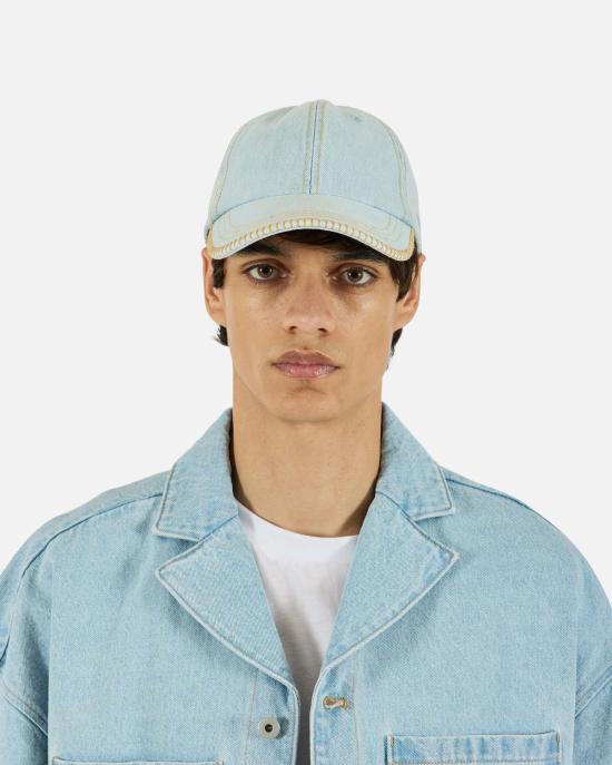  크로스트 모자 데님 블랭킷 스티치 캡 - KROST