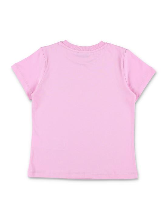 26SS [키즈] 모스키노 티셔츠 HAM03PLAA02 51473 BONBON PINK - MOSCHINO