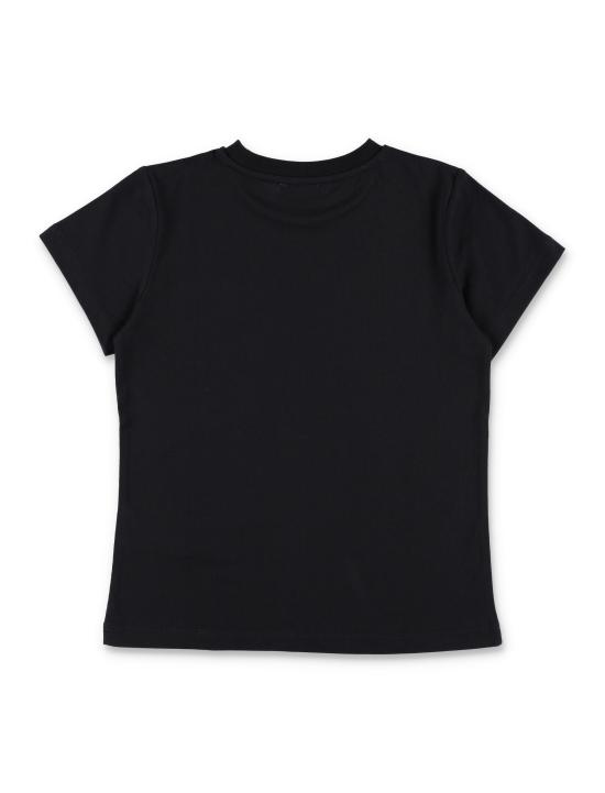 26SS [키즈] 모스키노 티셔츠 HAM03PLAA02 60100 Nero - MOSCHINO