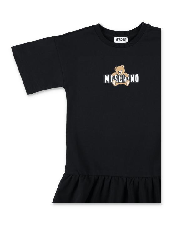 26SS [키즈] 모스키노 원피스 HDV0HLLCA19 60100 Nero - MOSCHINO