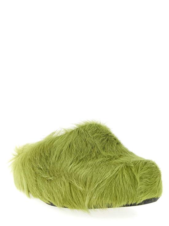  마르니 뮬/슬리퍼 마니 푸스벳 사보츠 그린 - MARNI