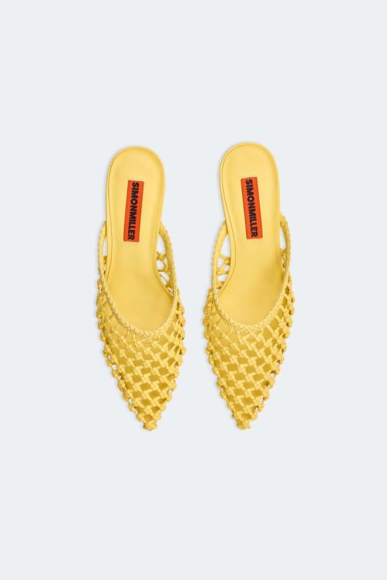  사이먼밀러 뮬/슬리퍼 사이먼 밀러 노티드 갈라 뮬 힐 버터 - SIMONMILLER