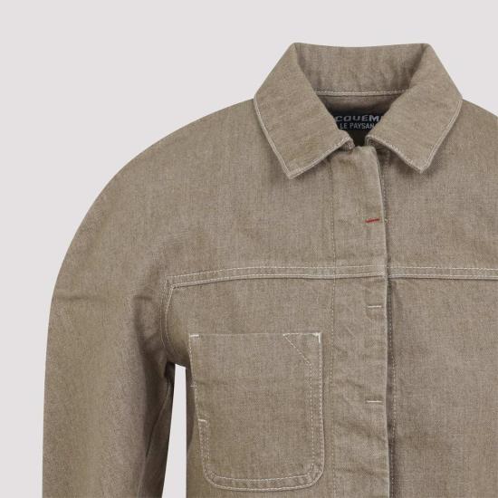  자크뮈스 자켓 Jacquemus Ovalo 카고 재킷 베이지 - JACQUEMUS