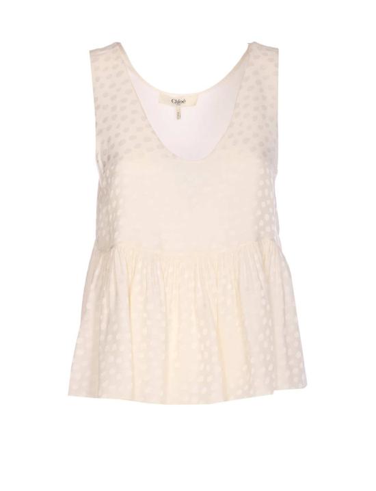  끌로에 블라우스 끌로 탑 화이트